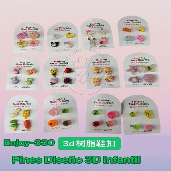 PINES PIN DE CROCS DISEÑO 3D INFANTIL ENJOY330 · 2