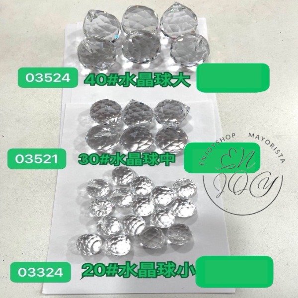 Esfera Bola Cairel Cristal Facetada Feng Shui Gota Transparente · 2