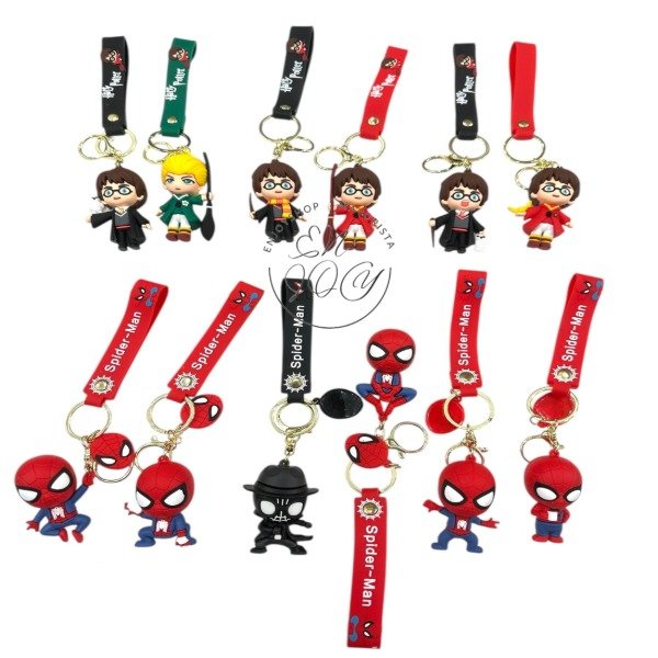 OFERTA LLAVERO DRAGONBALL HOMBRE ARAÑA DEADPOOL MARIO BRO HARRY POTTER ONE PIECE · 3