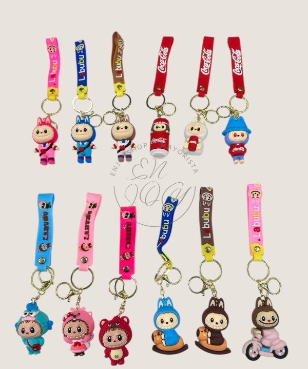 OFERTA LLAVEOS DE GOMA CAPYBARA LABUBU · 2