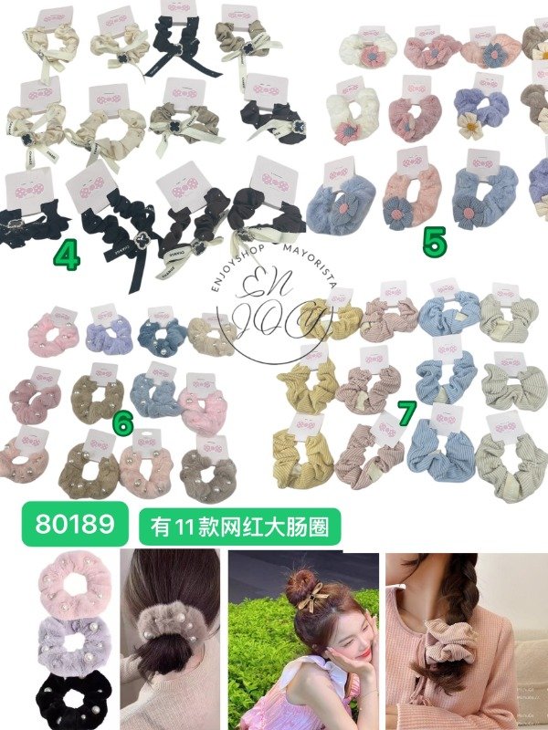 PACK X12 Lazos Elásticos Para El Cabello Banda · 3