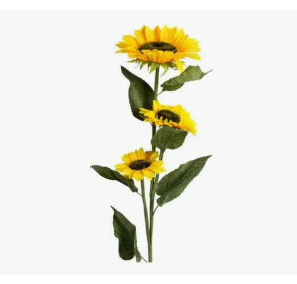x1 Ramo de 3 Girasol Gigante 125CM Alto Artificial · 2