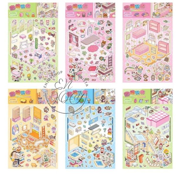 STICKER CON ESCENA EN MINIATURA · 3