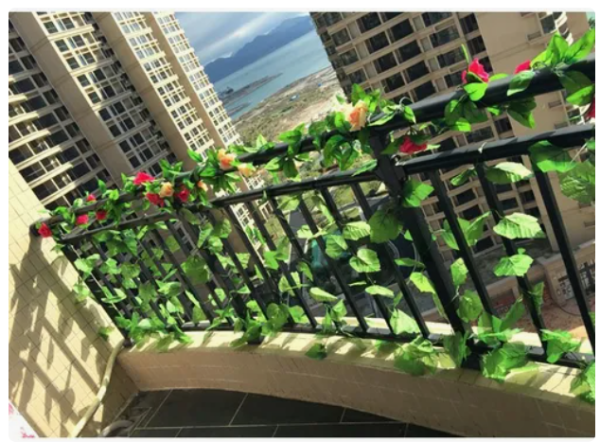 Pack x12 Enredadera Hiedra Hojas Artificial Jardin Vertical Muro · 2