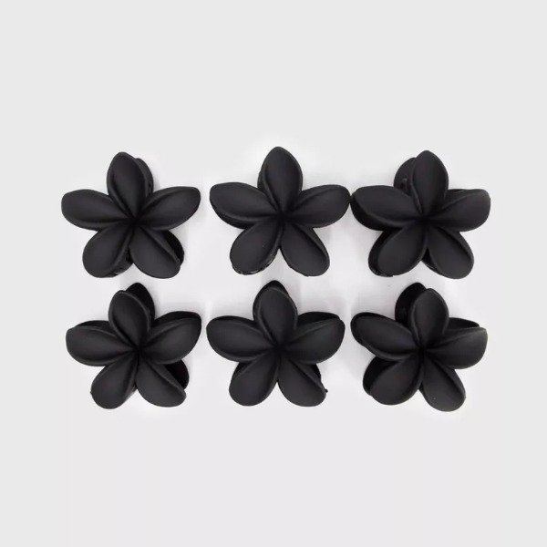 4.5CM BROCHES DE PELO NEGRO X12 · 3