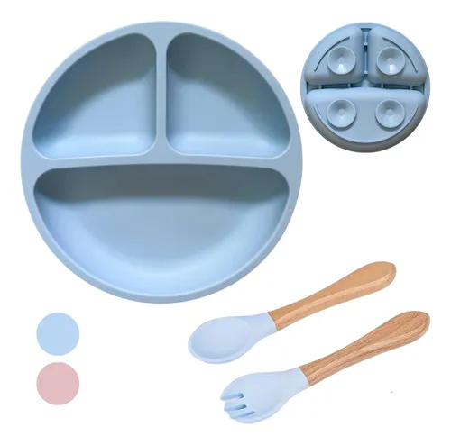 PLATO SILICONA CUBIERTOS BEBE · 4