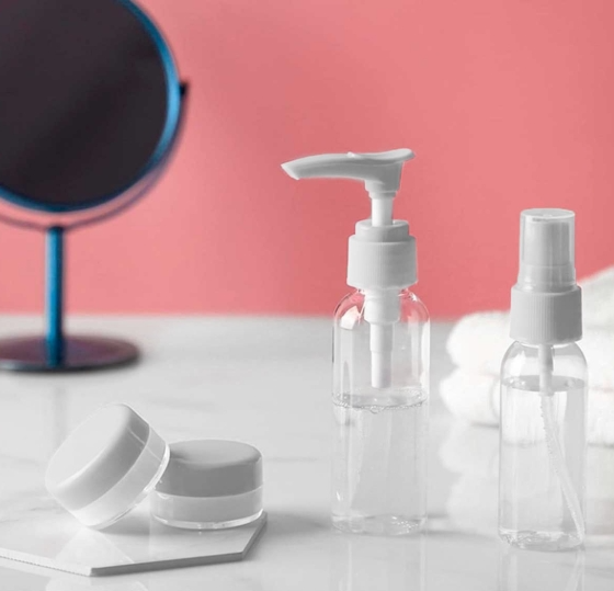 12 Kit Frascos Para Viaje Neceser Para Maquillaje Liquido Crema · 2