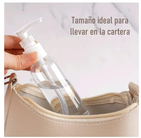 X12 Botella Dispenser De Plastico Para Cremas 50cc Recargable Para Viajes · 3