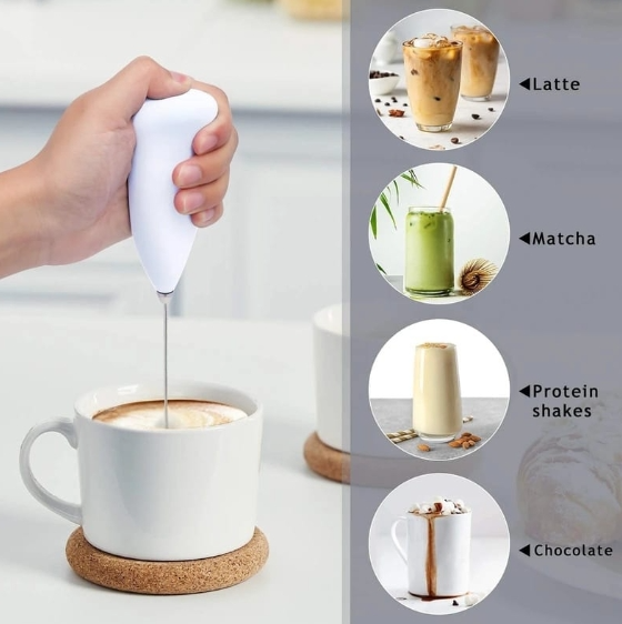Batidor de Cafe Espumador Batidor Espumadera de Leche 17053 · 3