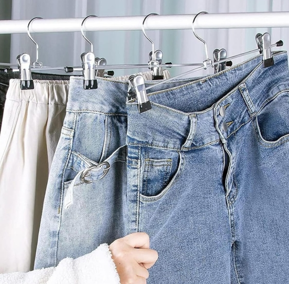 10 Perchas Metálica Para Bermudas Pantalones · 3