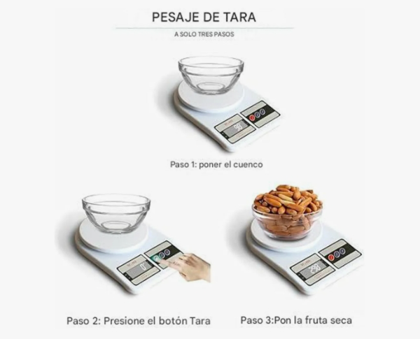 Balanza Alimentos Cocina Digital 10kg · 2