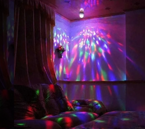 Lamparas Giratorio LED 220V Luz Colores Fiesta Boliche · 2