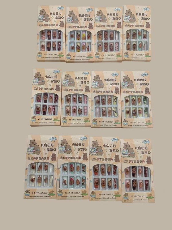 CAPIBARA UÑA LARGA POSTIZA KIT X12 COD 00710 · 2