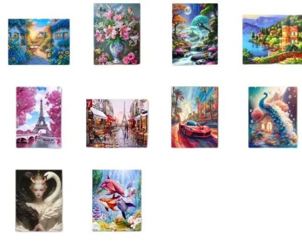 PINTURA DIAMANTE 40X50CM KIT · 4