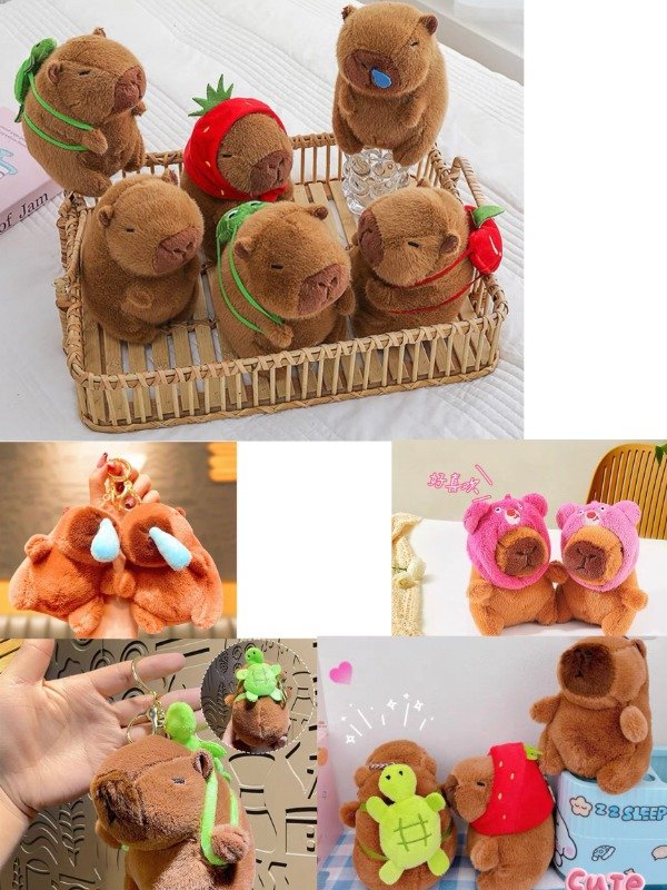 LLAVERO PELUCHE CAPIBARA X1 Surtido · 2