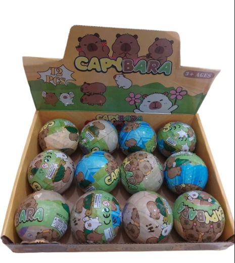 CAJA X12 CAPIBARA PELOTA SORPRESA · 2