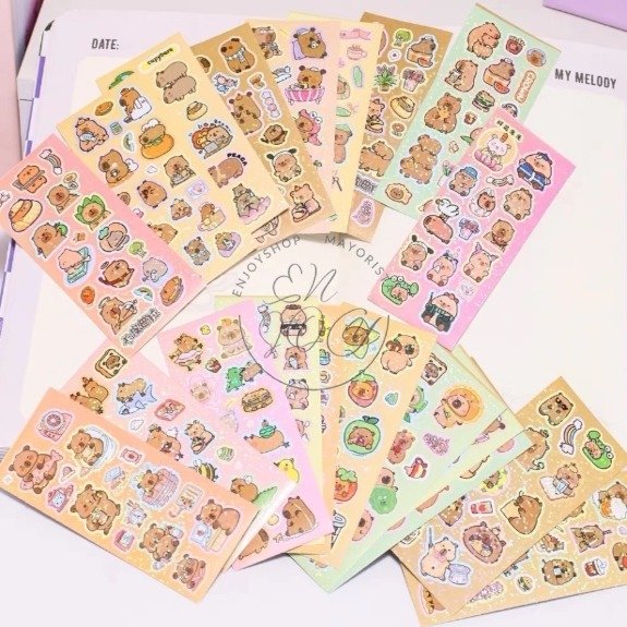 Pack x20 PLANCHAS DE STICKER 10X22cm · 2