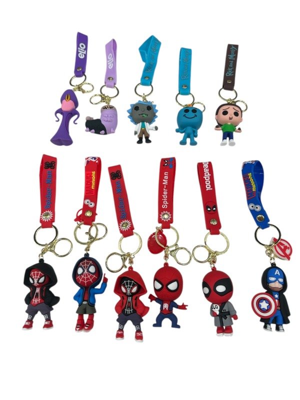 OFERTA! Llaveros De Goma Personajes Surtidos · 2