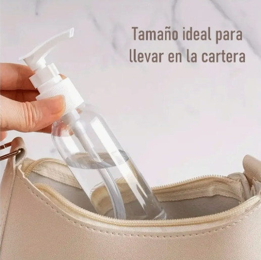 Botella Dispenser Plástico Cremas 50cc Recargable Cosmético · 4
